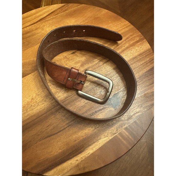 Mens Ralph Lauren Brown Belt With Leather Buckle 32/80 X  1 1/4” main image 7